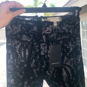 Jasmine Di Milo Universe Black Lace Leggings Sz 2